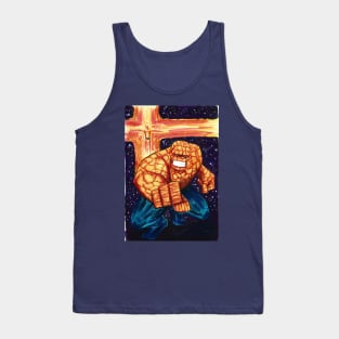 marvel one in two, the thing and human torch Tank Top